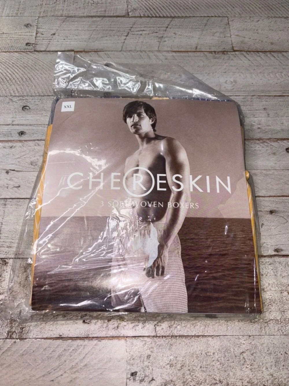 Ron Chereskin Mens 3 Pack Soft Woven Cotton Boxers Blue White XXL - Picture 1 of 11